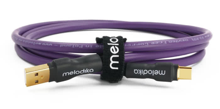 Kabel USB typu A-C Melodika Purple Rain MDUAC 
