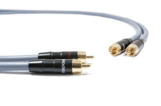 Kabel Melodika 2xRCA cinch w kolorze Gunmetal Edition