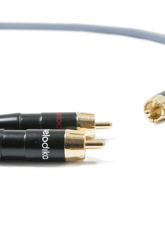 Kabel Melodika 2xRCA cinch w kolorze Gunmetal Edition