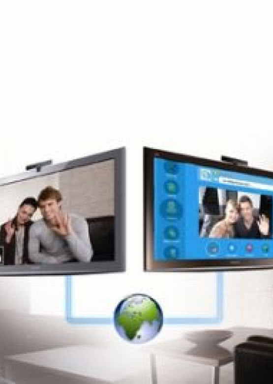 Rozmowa przez Skype na ekranie TV