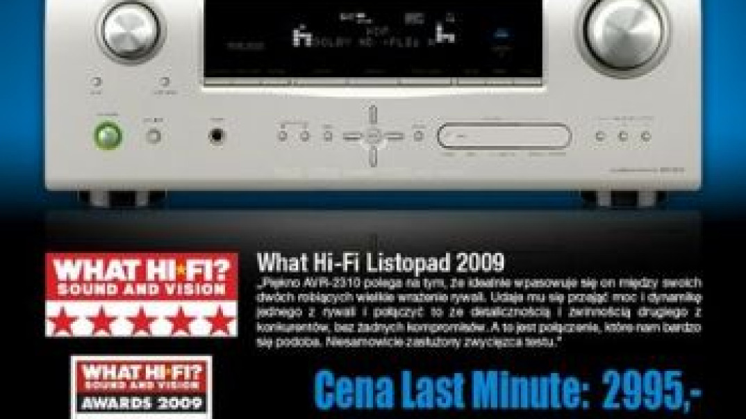 Denon AVR-2310 tańszy o 1000 zł! Promocja do końca sierpnia