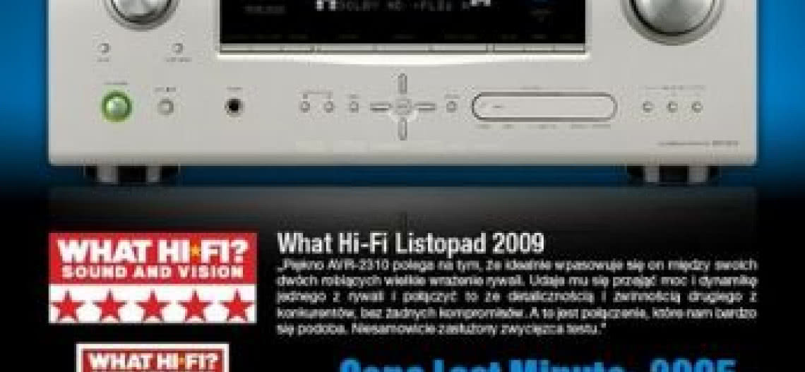Denon AVR-2310 tańszy o 1000 zł! Promocja do końca sierpnia
