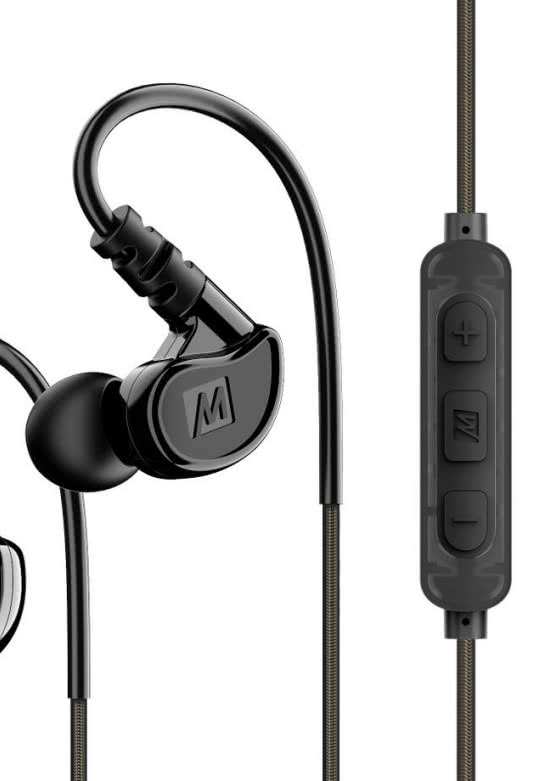 MEE audio M6 R3 - sportowe słuchawki przewodowe z pilotem