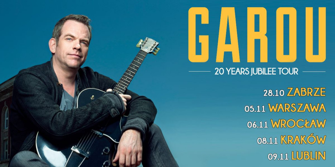 Garou świętuje 20-lecie pracy artystycznej. Koncerty w listopadzie