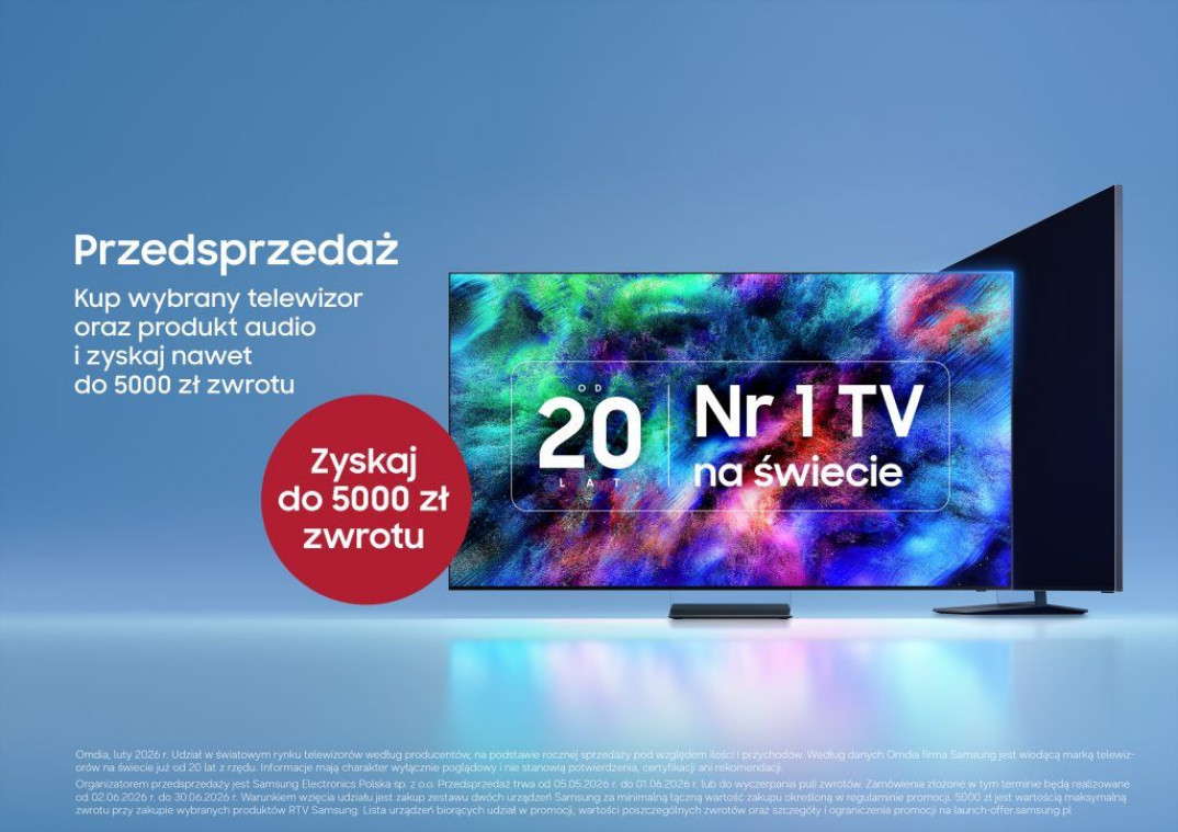 Nowa promocja Samsung - nawet do 5000 zł zwrotu