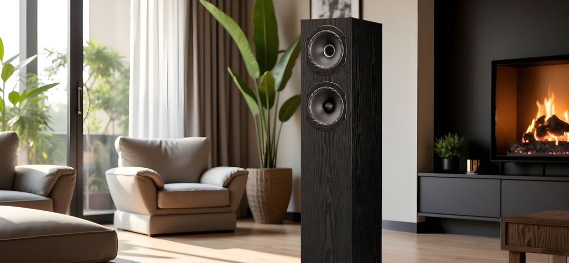 Fyne Audio F500E - technologia IsoFlare i system BassTrax Tractrix Diffuser