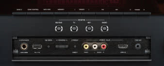 Wejście USB znajdujące się pod klapką, na przednim panelu, może odtwarzać
muzykę z pendrajwów, urządzeń Apple oraz dysku HD.