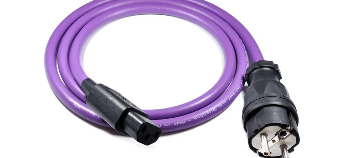Przewody zasilające Melodika Purple Rain z wtykami Schuko oraz IEC