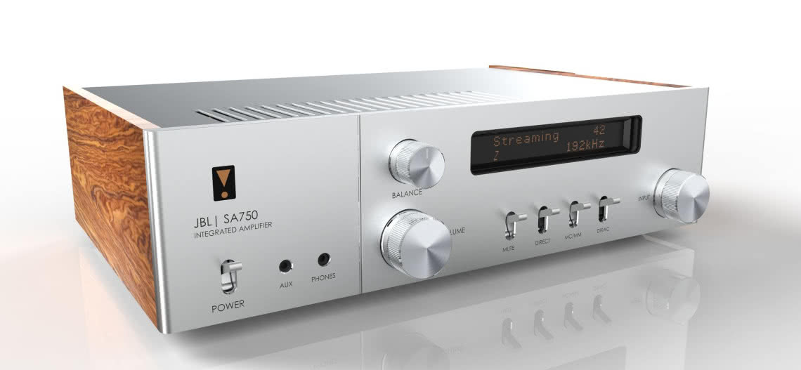 Kolumny głośnikowe JBL L100 Classic 75 i wzmacniacz zintegrowany JBL SA750 - JBL świętuje 75. urodziny