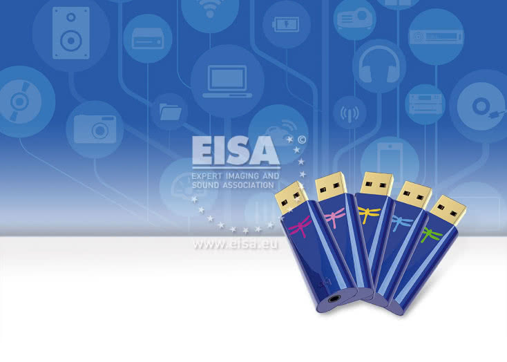 PRZENOŚNY DAC/WZMACNIACZ SŁUCHAWKOWY EISA 2020–2021 AudioQuest DragonFly Cobalt