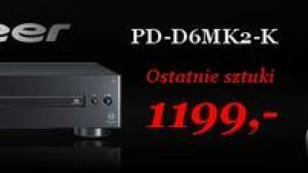 Wieloformatowy odtwarzacz Pioneer PD-D6MK2-K w cenie 1199 zł w Q21