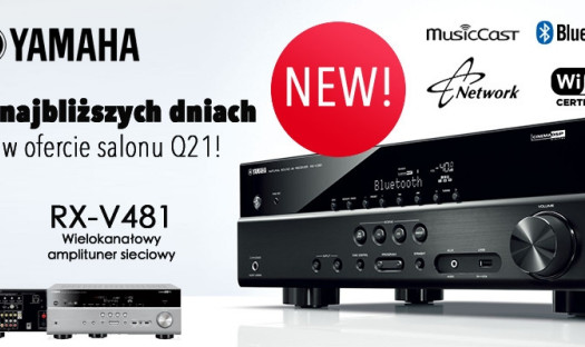 Najnowszy amplituner wielokanałowy Yamaha RX-V481 w ofercie salonu Q21