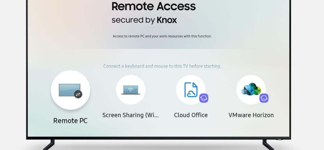 Samsung Smart TV z funkcją zdalnego dostępu do komputerów i tabletów
