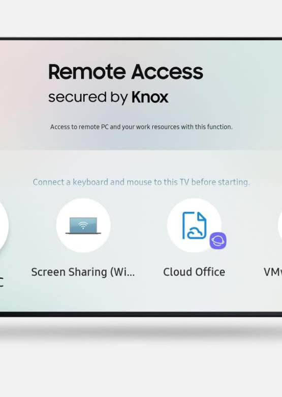 Samsung Smart TV z funkcją zdalnego dostępu do komputerów i tabletów