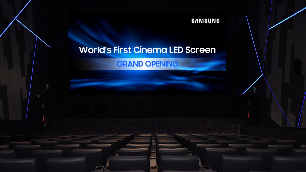 SAMSUNG prezentuje salę kinową wyposażoną w ekran LED