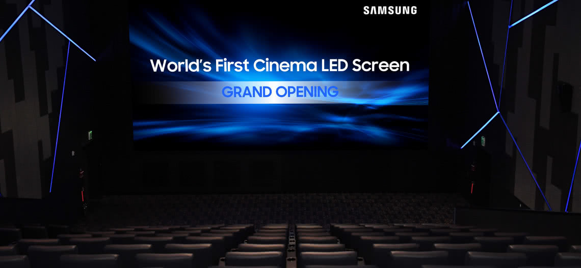 SAMSUNG prezentuje salę kinową wyposażoną w ekran LED