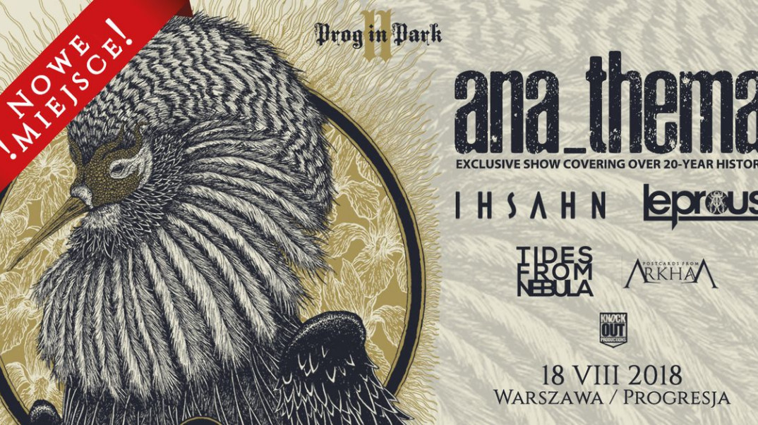 Prog In Park II z Anathemą jako headlinerem. Koncerty w sierpniu