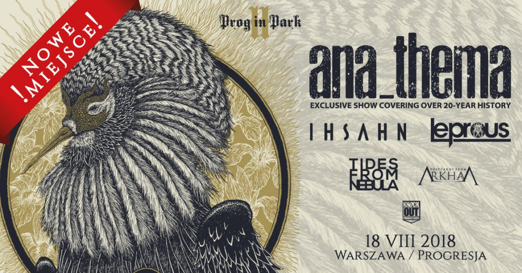 Prog In Park II z Anathemą jako headlinerem. Koncerty w sierpniu