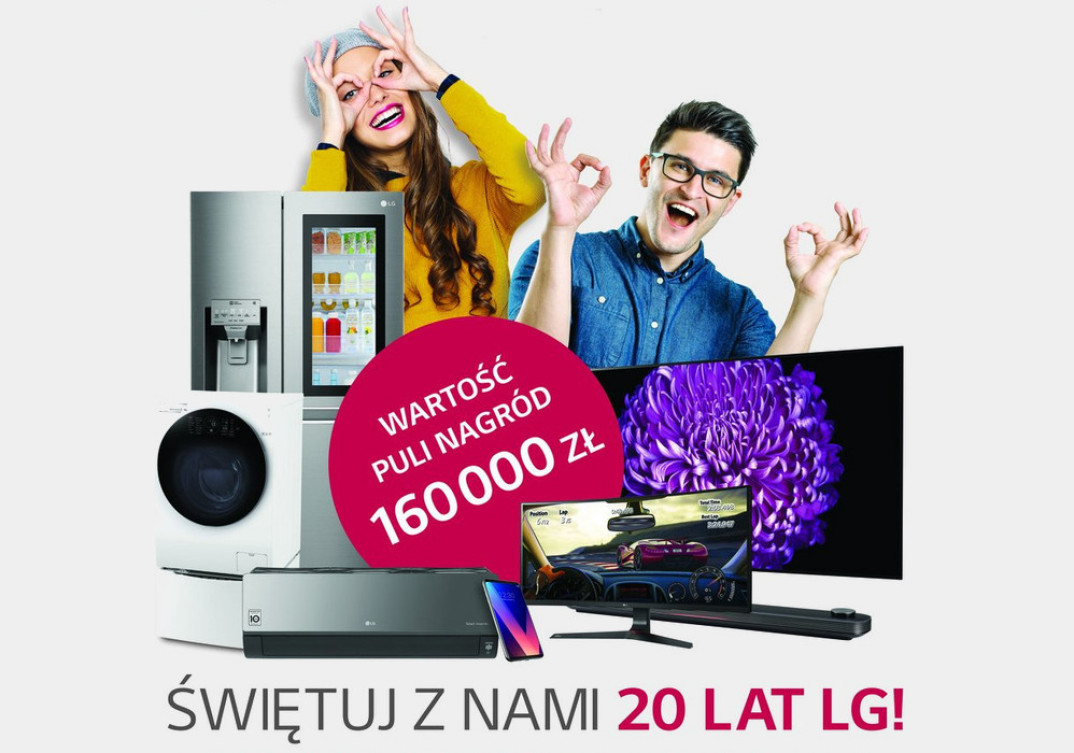 Wielka loteria z okazji 20-lecia LG w Polsce