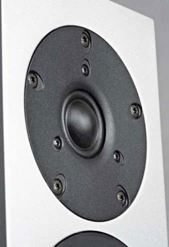 Znany z wielu konstrukcji pierścieniowo-kopułkowy
DX25 występuje tu w wersji wzmocnionej
i ekskluzywnej – nie tylko z podwójnym
układem magnetycznym, ale i z aluminiową
płytą czołową.
