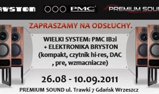 Elektronika Bryston + kolumny PMC: odsłuchy w salonie Premium Sound w Gdańsku
