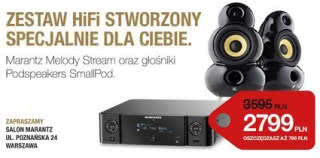 Marantz Melody Stream i głośniki Podspeakers Small Pod - promocyjna cena zestawu w salonie Marantz