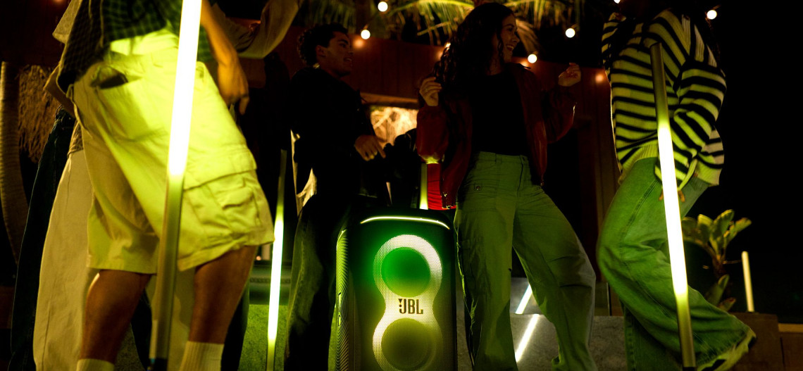 JBL Partybox 520 - efekty świetlne i technologia AI Sound Boost