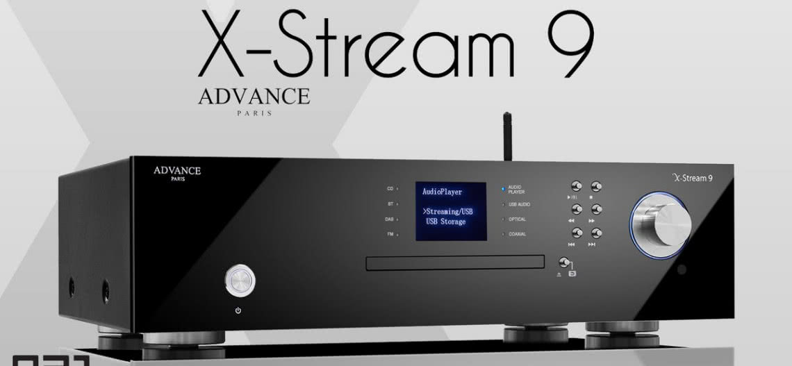 Streamer z odtwarzaczem CD Advance Paris X-Stream 9 w salonie Q21 