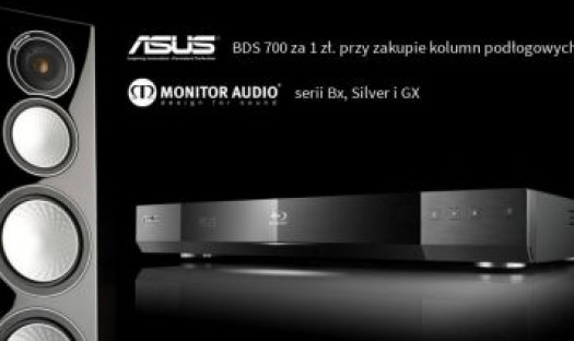 Kup kolumny Monitor Audio, a otrzymasz odtwarzacz Blu-Ray ASUS BDS700 za 1 zł