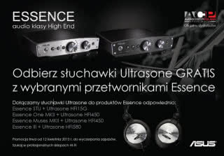 Słuchawki Ultrasone gratis przy zakupie przetworników C/A Asus Essence