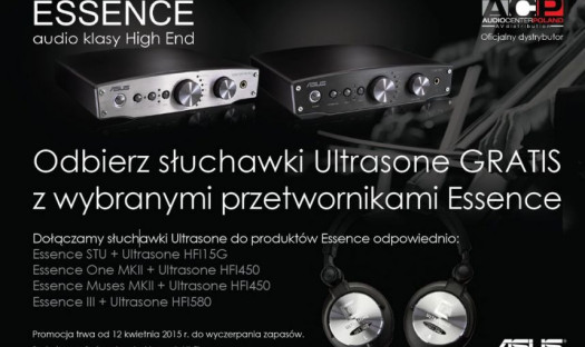 Słuchawki Ultrasone gratis przy zakupie przetworników C/A Asus Essence