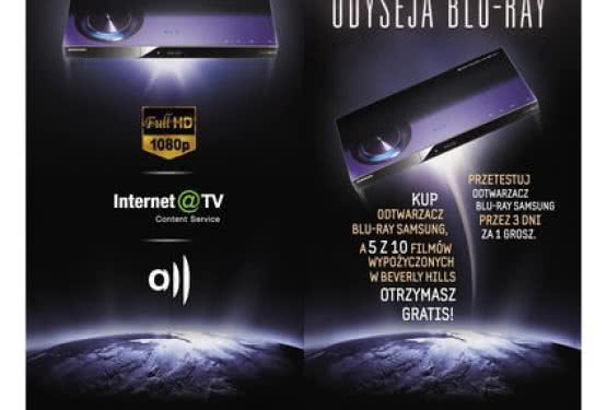 Samsung Odyseja Blu-ray: kup odtwarzacz, pożyczaj filmy za darmo