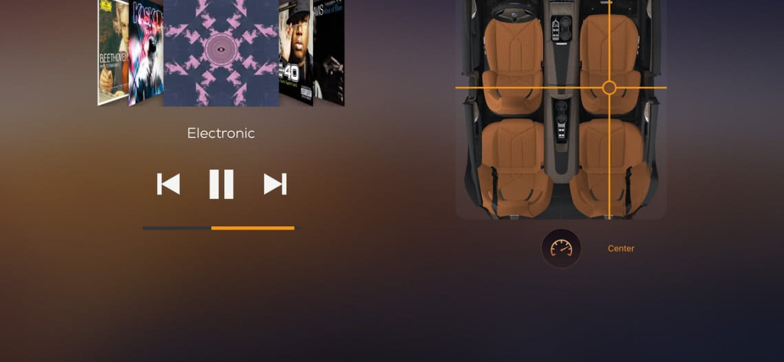 System nagłośnienia AMBEO w aucie Karma Revero GT 2020