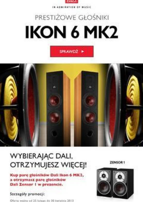 Nowa promocja firmy Horn: głośniki Dali Zensor 1 w prezencie