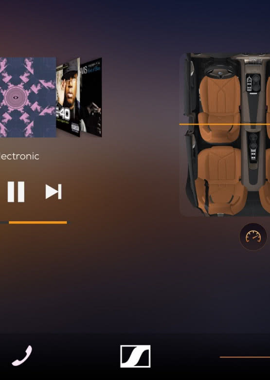 System nagłośnienia AMBEO w aucie Karma Revero GT 2020