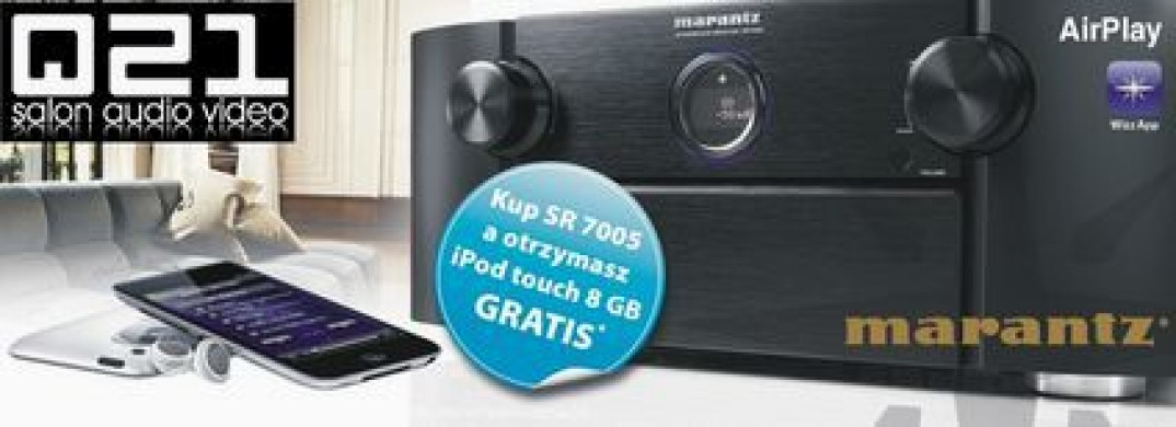 iPod touch 8GB gratis przy zakupie amplitunera MARANTZ SR7005 w salonie Q21
