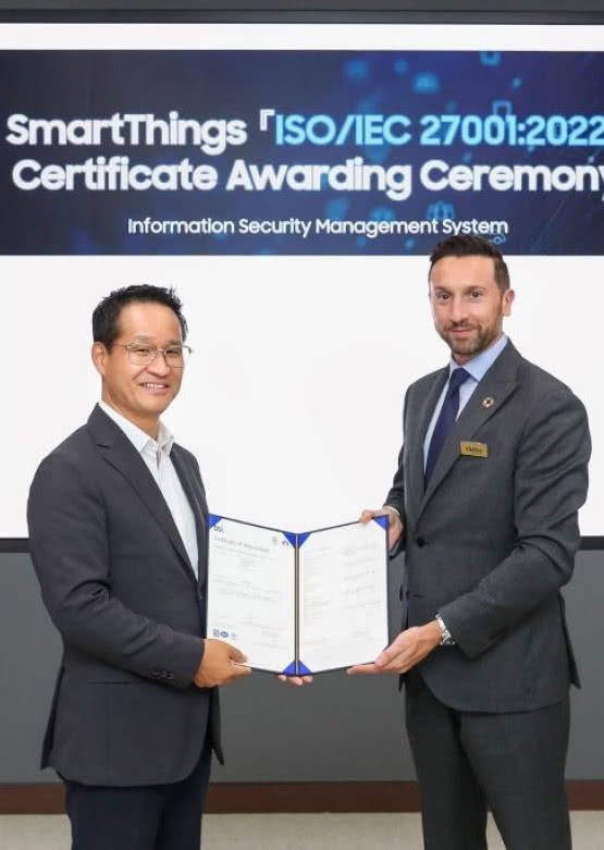 Aplikacja SmartThings otrzymała międzynarodowy certyfikat ISO 27001