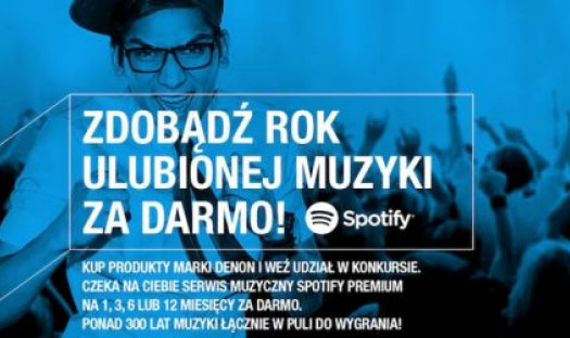 Darmowy dostęp do usługi Spotify Premium przy zakupie urządzenia marki Denon