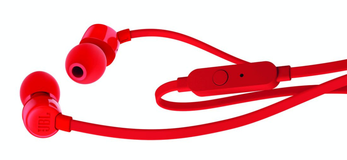 Słuchawki JBL T110 w kolorze czerwonym