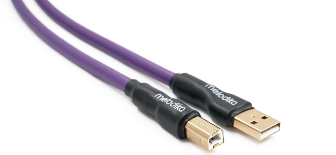 Melodika MDUAB Purple Rain: kabel USB typu A-B do przetworników DAC