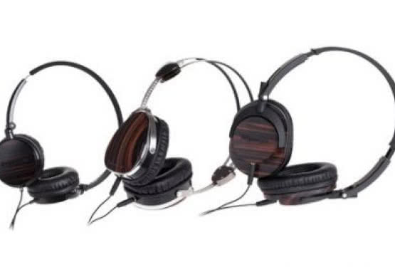 Nowe, drewniane słuchawki Kruger&Matz