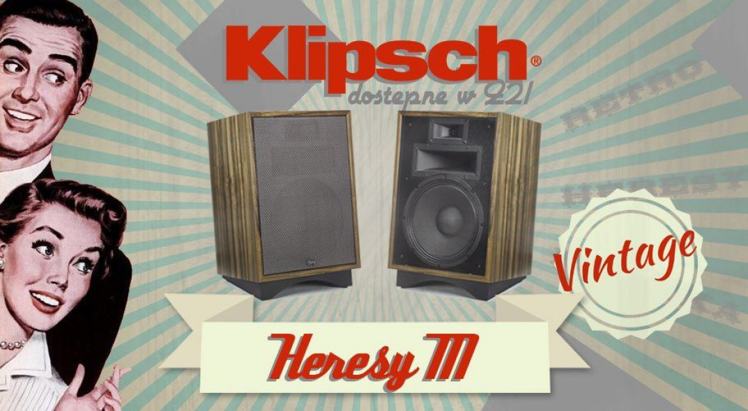 Odsłuchy kolumn Klipsch Heresy III w salonie Q21