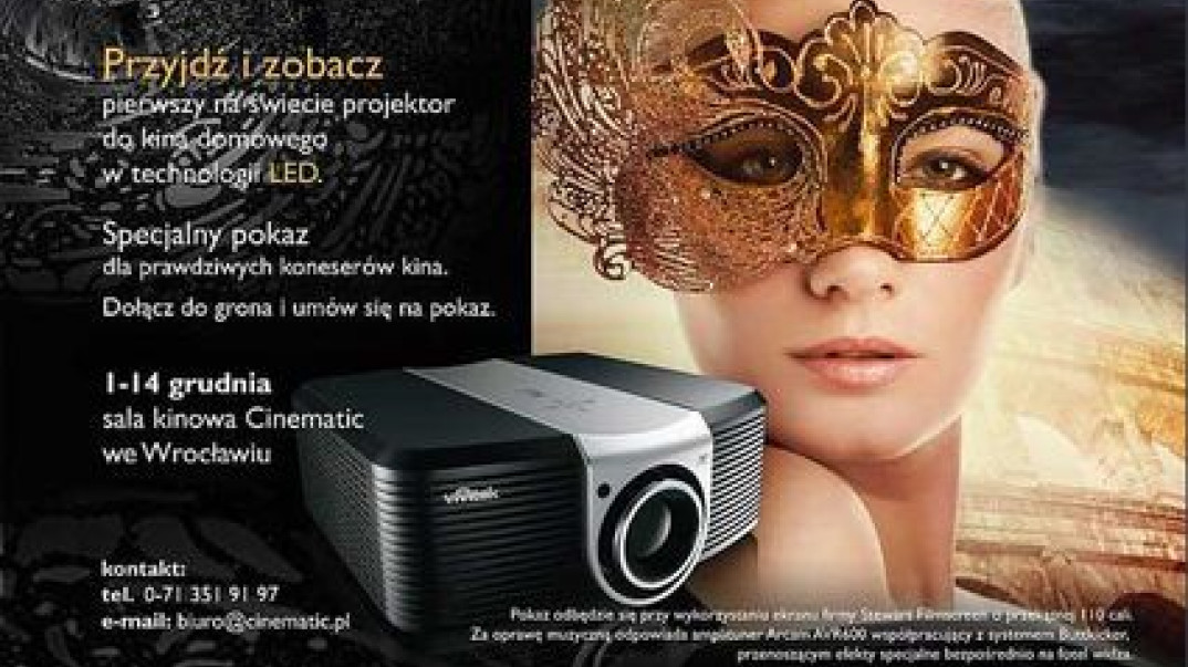 Pokaz profesjonalnego kina w domu: projektor LED Vivitek H9080FD