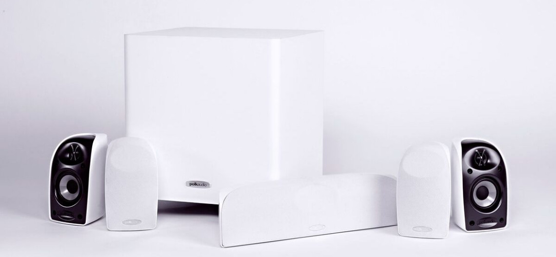 Kolumny Polk Audio TL1700 w białym kolorze