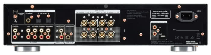 Wzmacniacz Marantz PM6007 - panel przyłączeniowy
