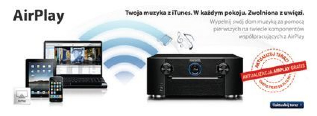 Marantz oferuję darmową aktualizację funkcji Air Play