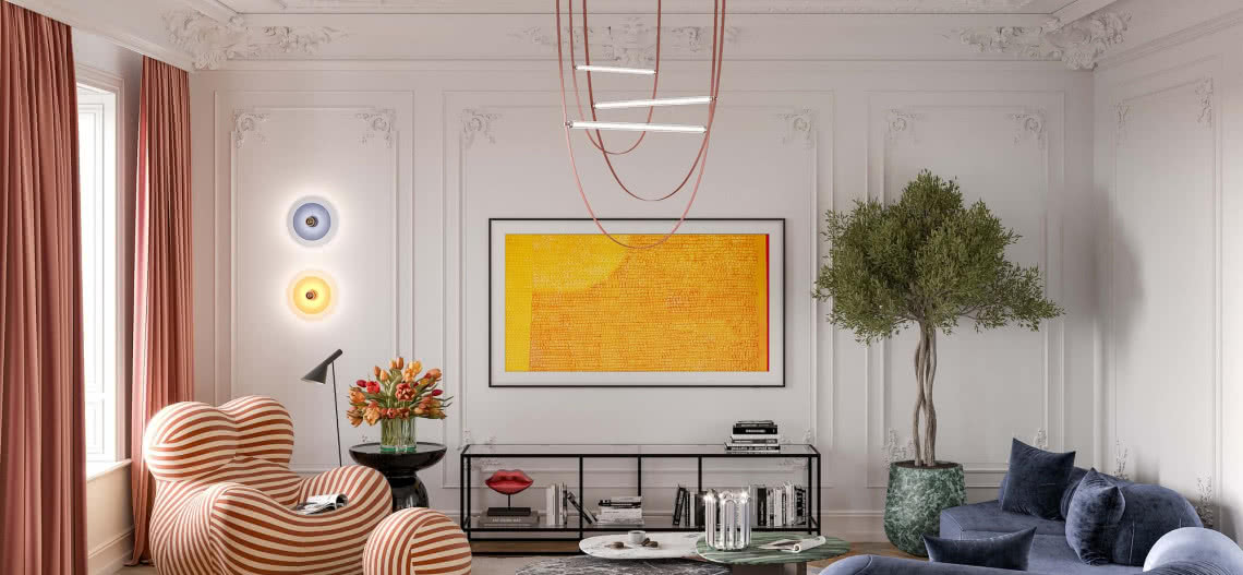 Nowy konkurs Samsunga. Zaprojektuj wnętrze z telewizorem Samsung The Frame i lodówką Bespoke