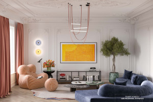 Nowy konkurs Samsunga. Zaprojektuj wnętrze z telewizorem Samsung The Frame i lodówką Bespoke