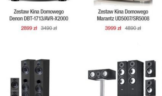 Zestawy głośnikowe i kina domowego taniej w salonach Denon