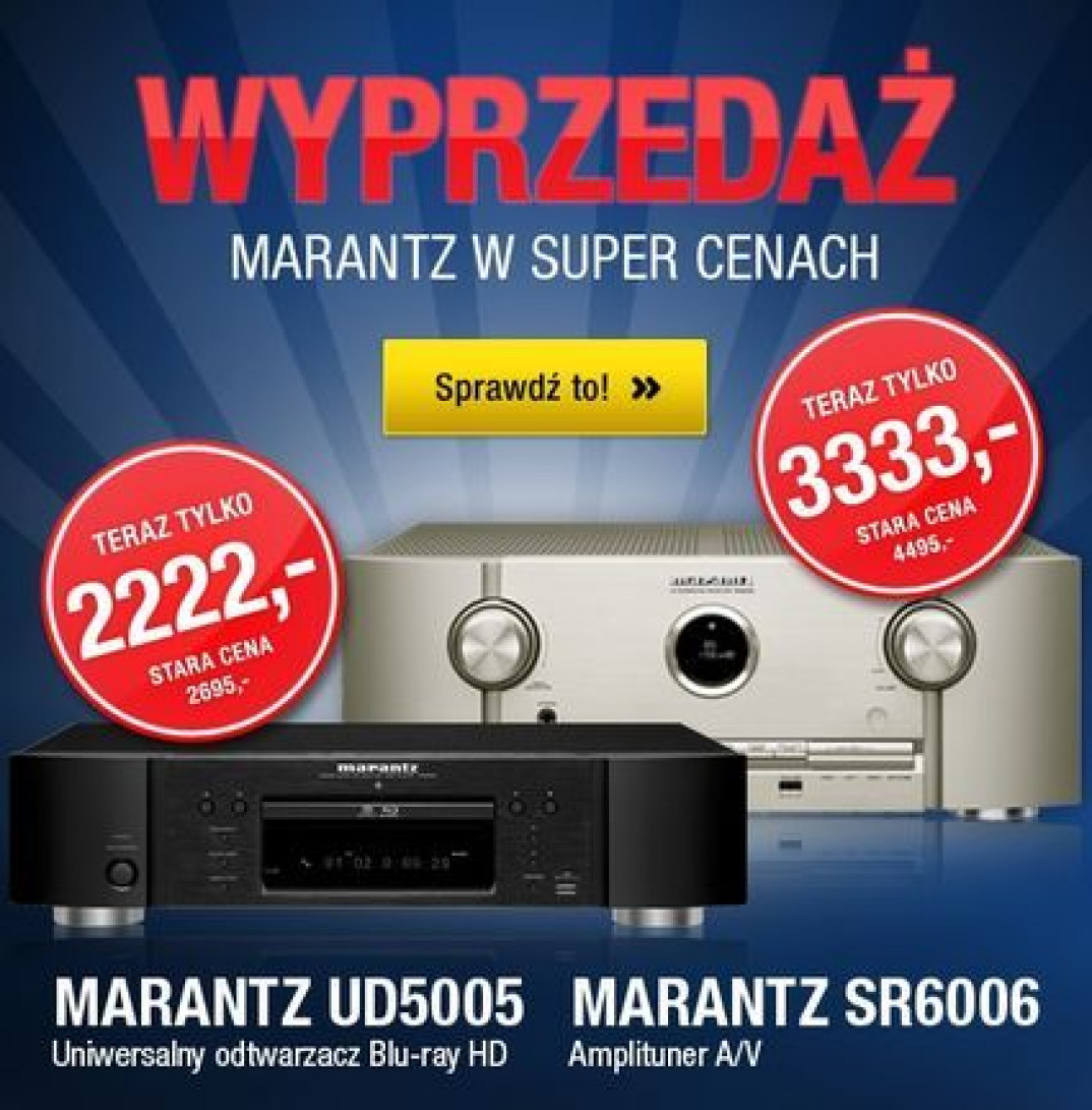 Urządzenia Marantz w dużo niższych cenach do końca sierpnia